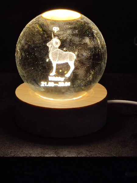 Sternzeichen Hologrammkugel - Widder